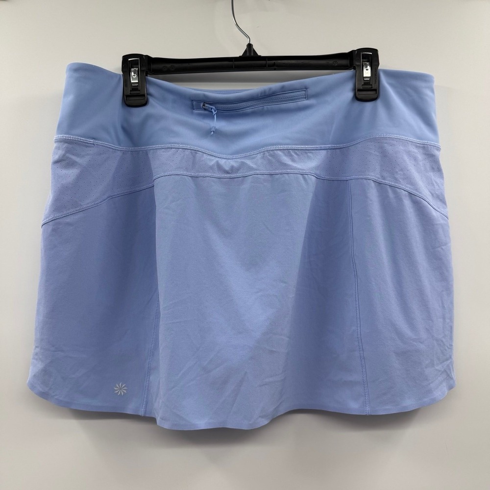 Athleta Run With It Skort 14" Womens XL Blue High Rise Sports Pickleball Tennis - Picture 4 of 7